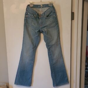 7 For All Mankind Light Blue Flare Jeans